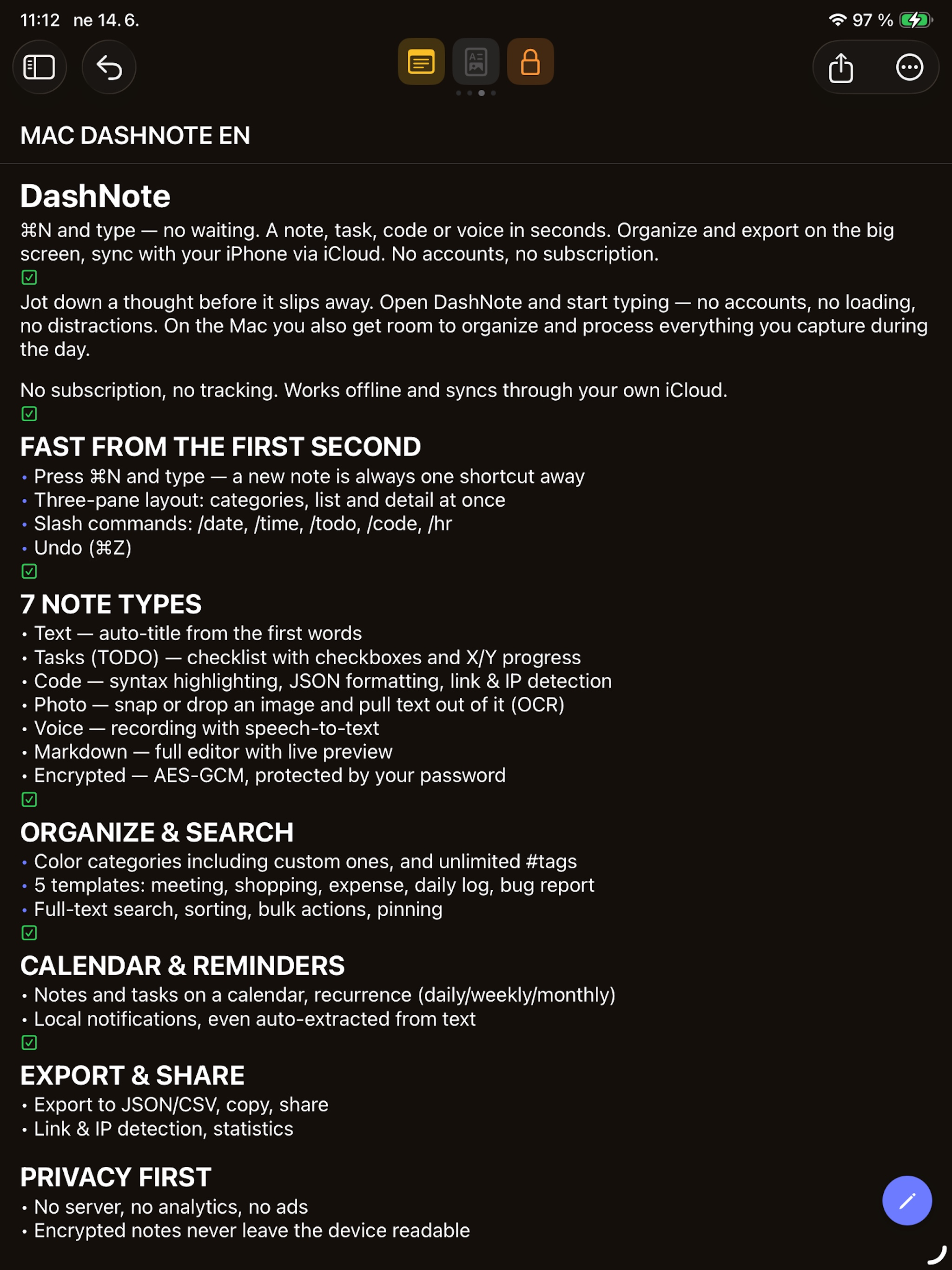 DashNote - Quick Notes screenshot 12