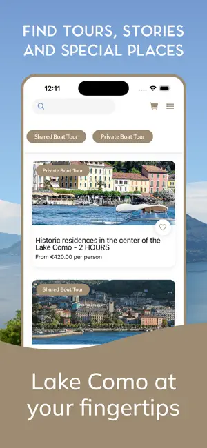 Lake Como cruise guide screenshot 1