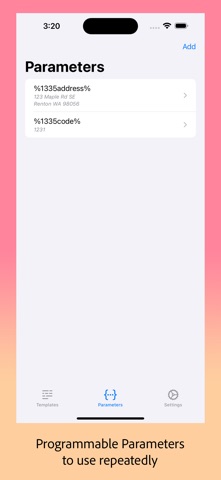 Templates - Custom Keyboard screenshot