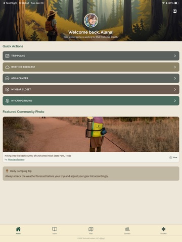 Complete Camping App iPad screenshot
