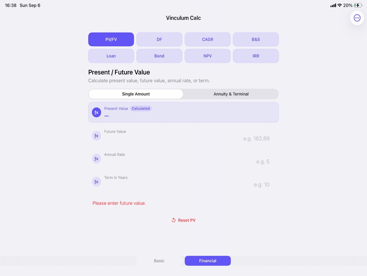 Screenshot 11 of Vinculum Calc