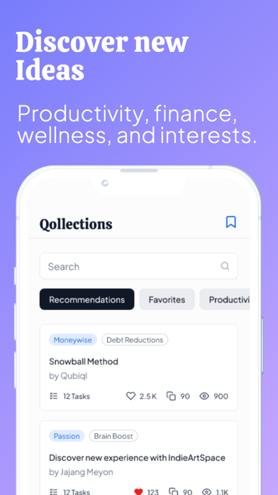 Qubiql - AI Goals, Time & Task Screenshot