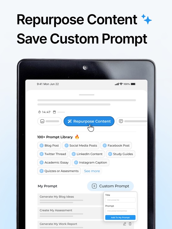 TubeOnAI - Summarize Anything iPad screenshot 3 - Productivity app