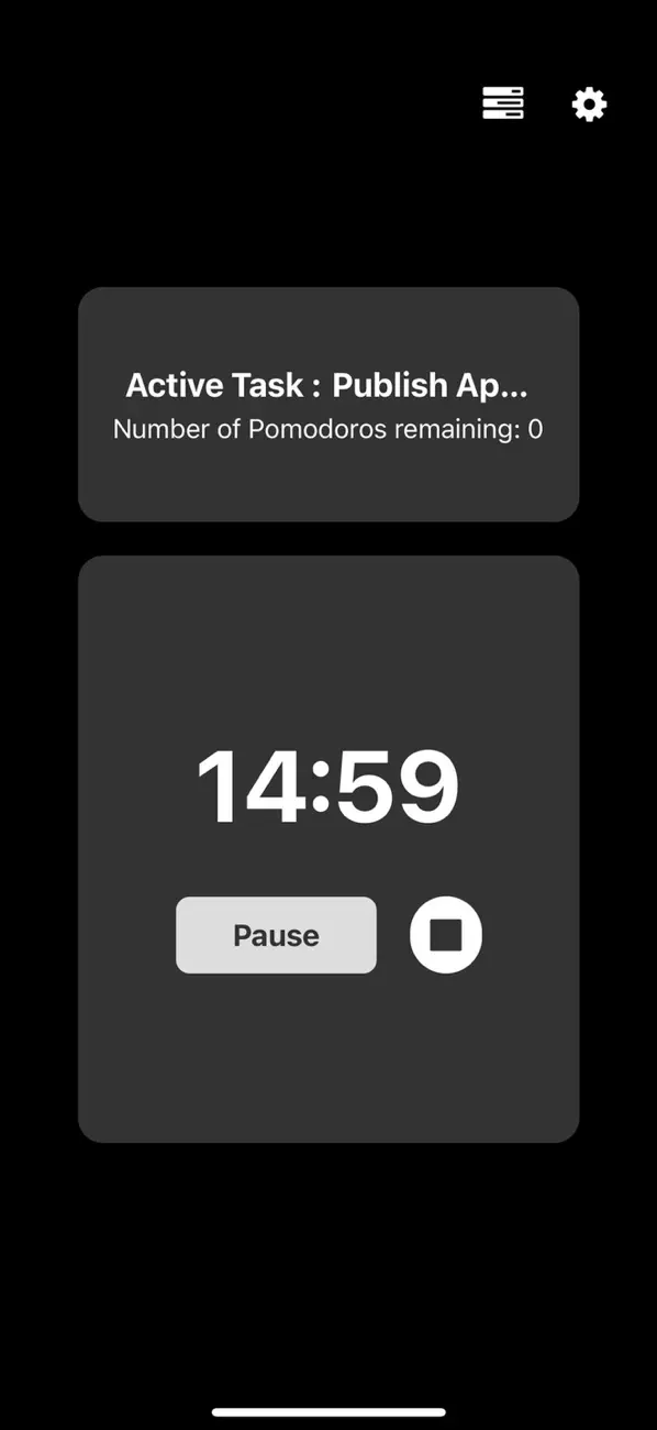 #4. Pomodoro - Basic & Functional (iOS) Podle: Enes Poyraz