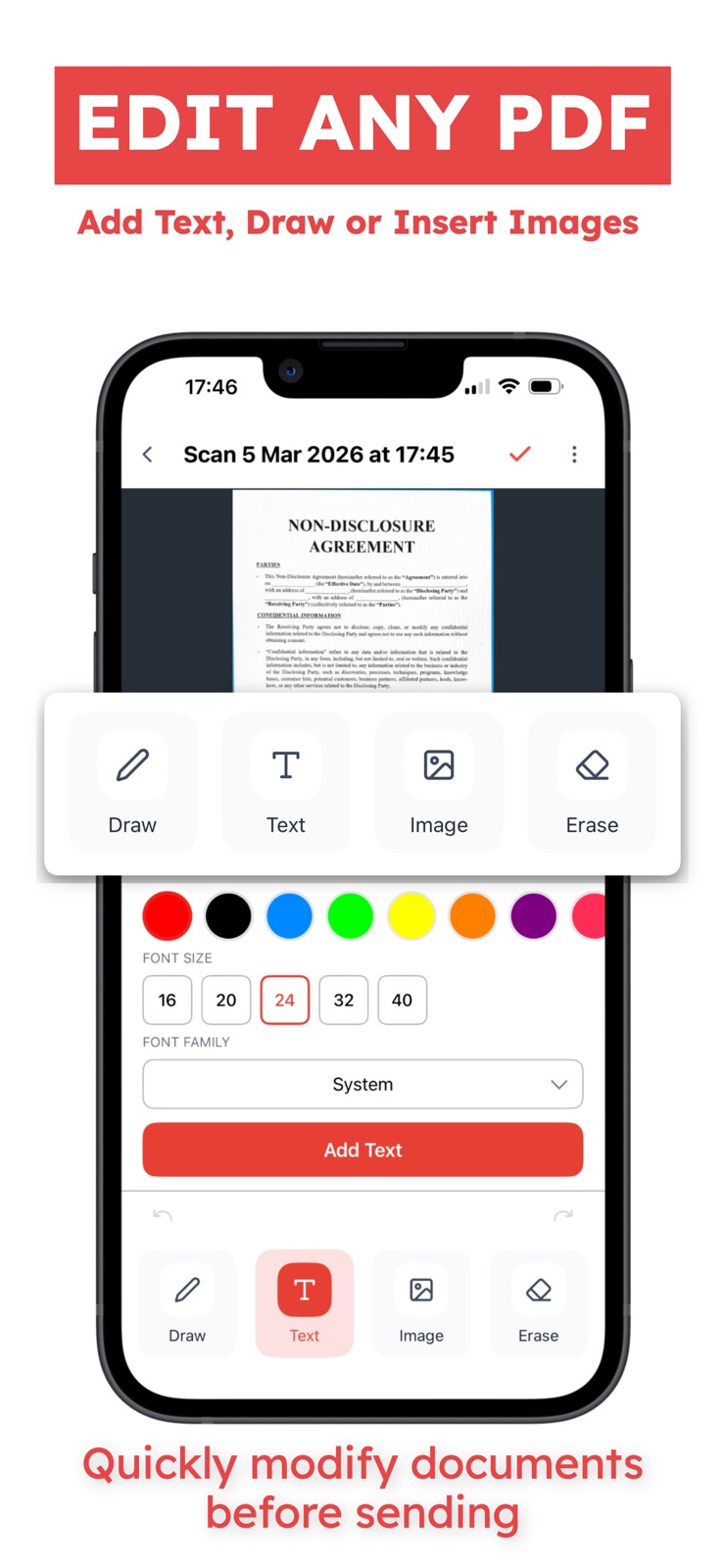 PDF Editor: Scan & Sign Doc iphone screenshot 4