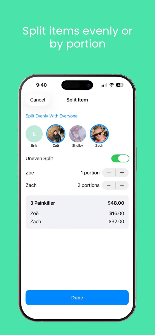 Forkit - Bill Splitting Screenshot 3