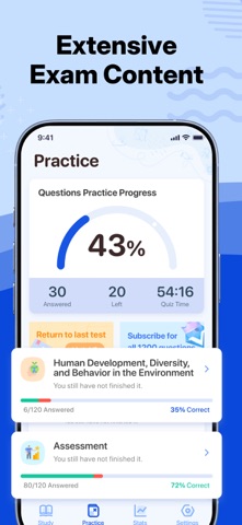 ASWB Exam Prep 2026 iPhone screenshot