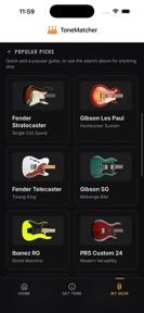 ToneMatcher: Guitar Tone Match screenshot