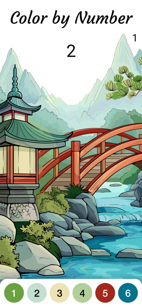 Zen Color - Color By Number - Eastern Serenity Unlocked