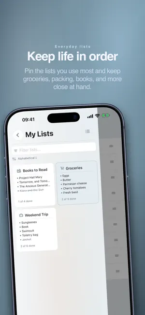 My Next: List screenshot 1