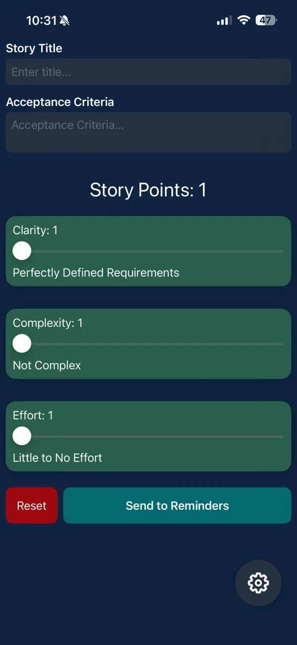 #2. AgilePointCalculator (iOS) Ved: Brennon Jacobson
