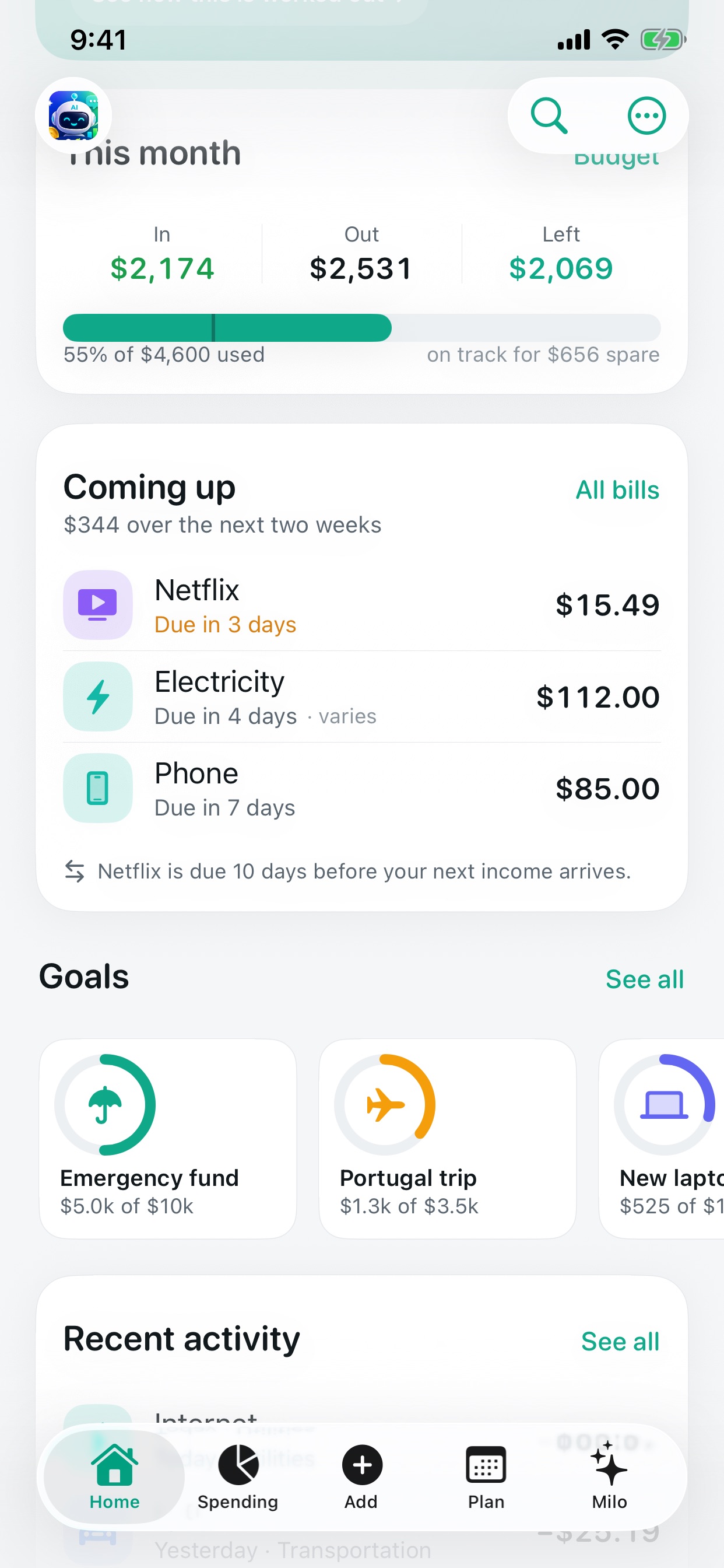 Screenshot 1 of MoneyCue