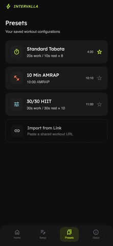 Intervalla screenshot