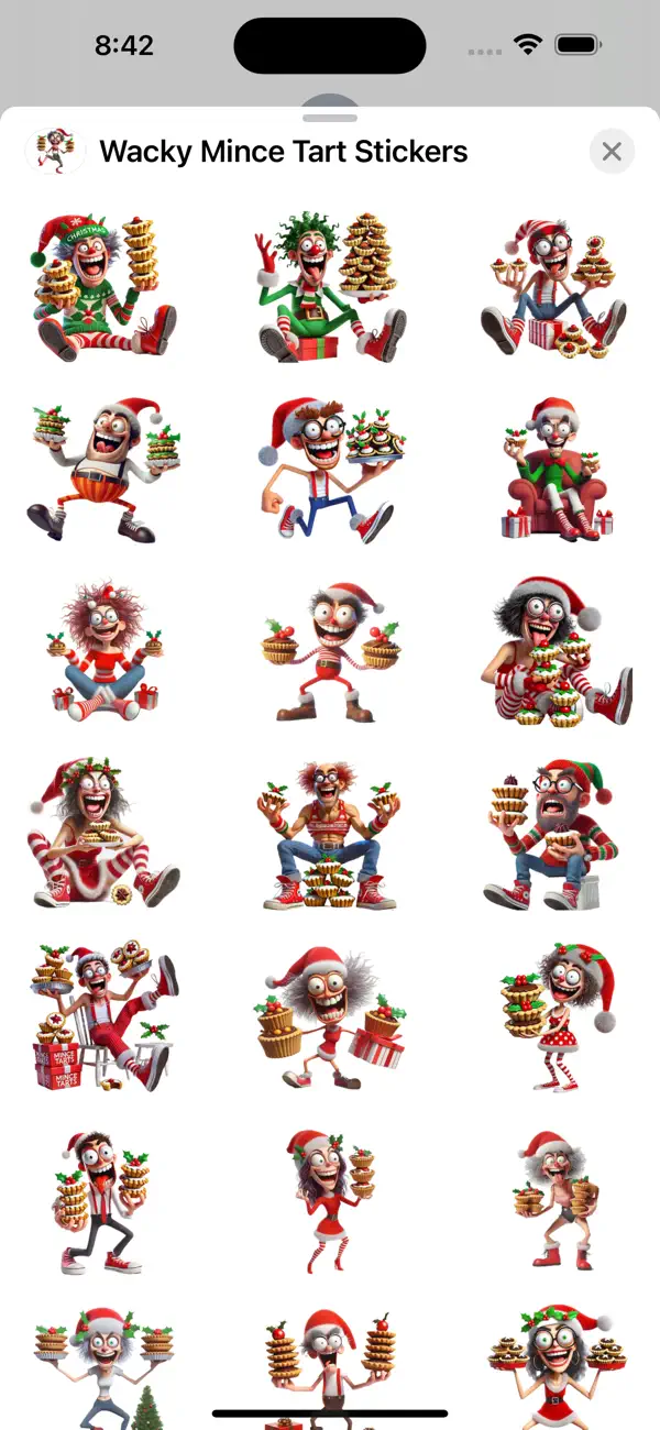 Screenshot #1 pour Wacky Mince Tart Stickers
