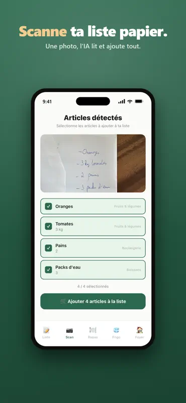 myListy - Liste de courses IA screenshot 2 of 6