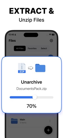 Zip,7z,RAR Extractor - Unzip iPhone screenshot