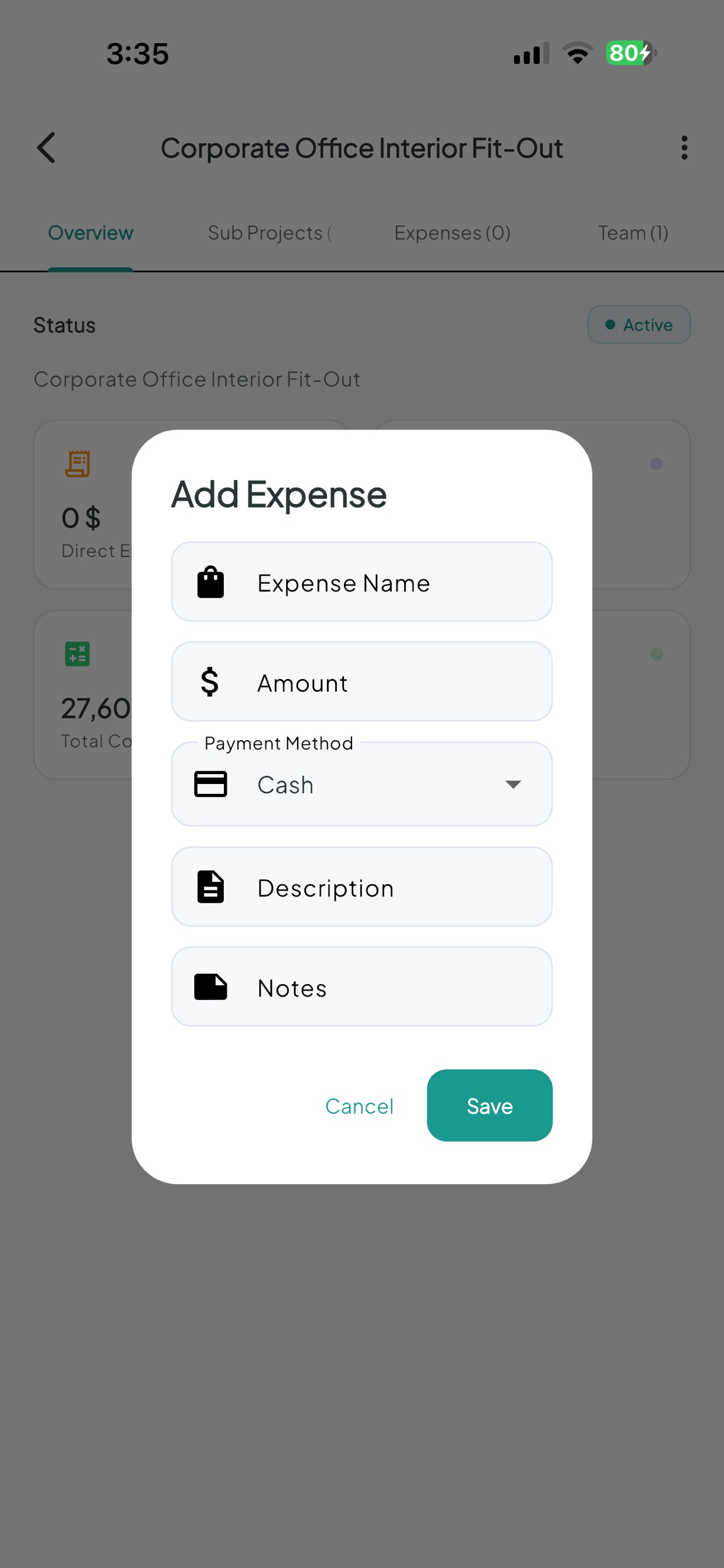 Screenshot 8 of Project Budget - المشاريع