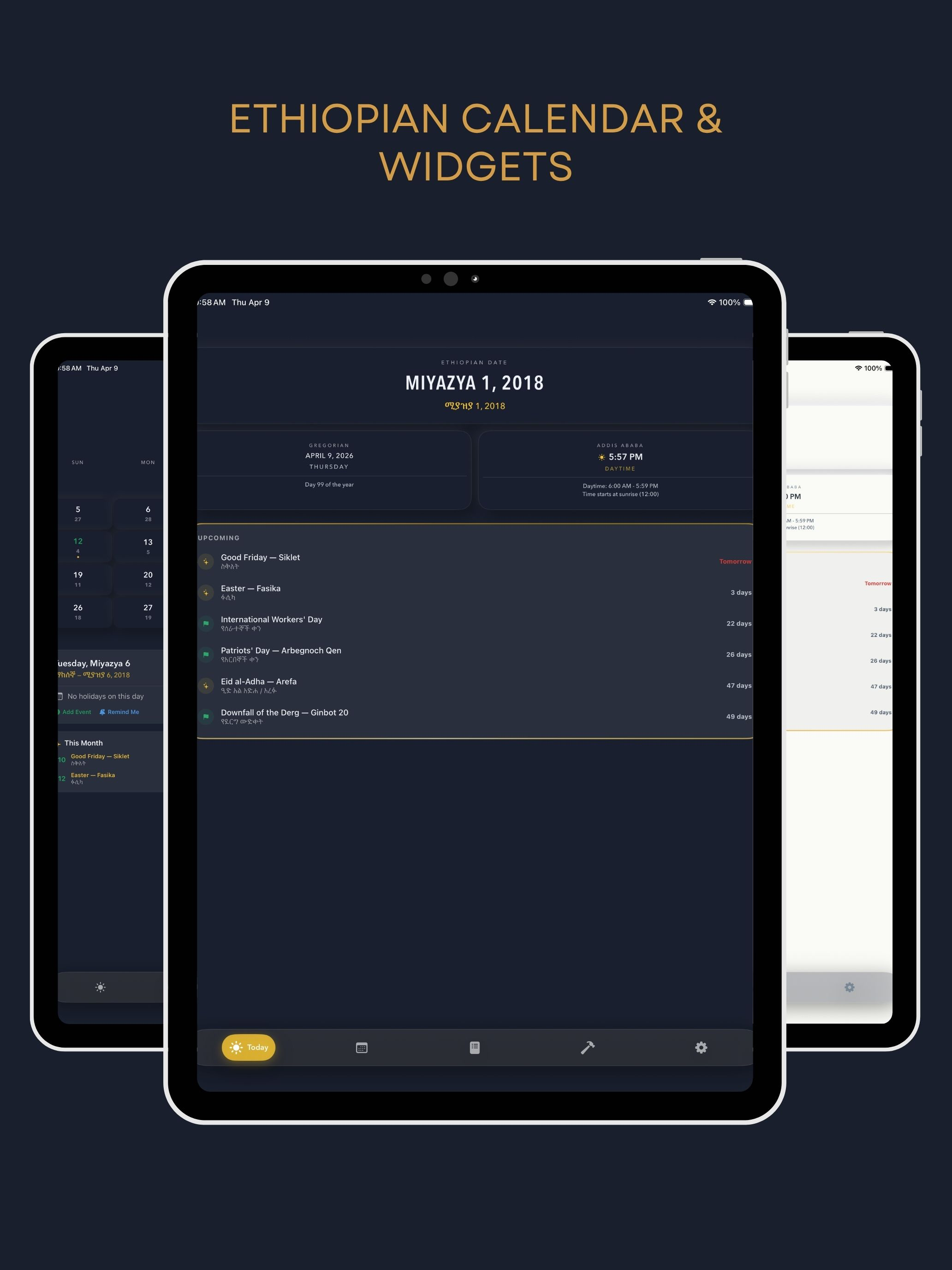 Ethiopian Calendar & Widgets