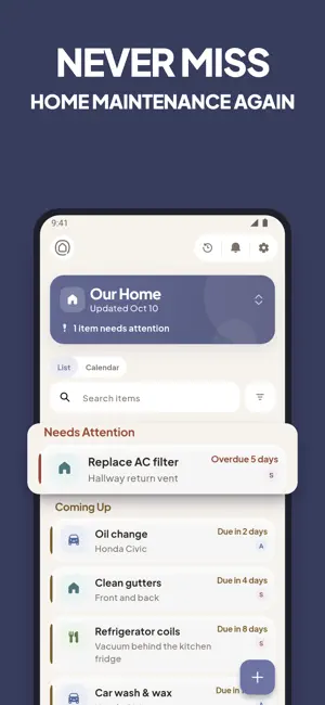Loopkeep: Home Maintenance screenshot 1