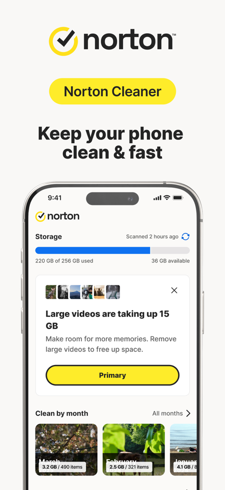 Norton Cleaner: Phone Cleanup screenshot 1