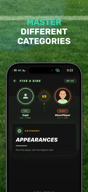 Five A Side: Football Trivia screenshot 1