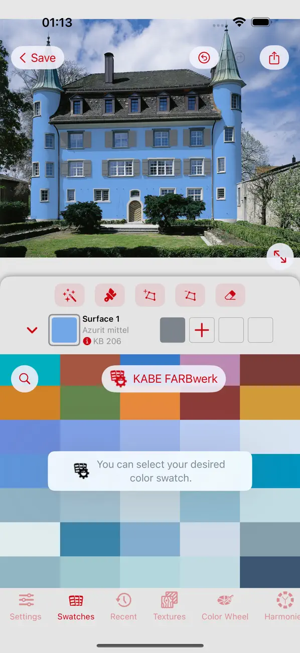 #4. KABE-Farben (iOS) Ved: Colorix SA