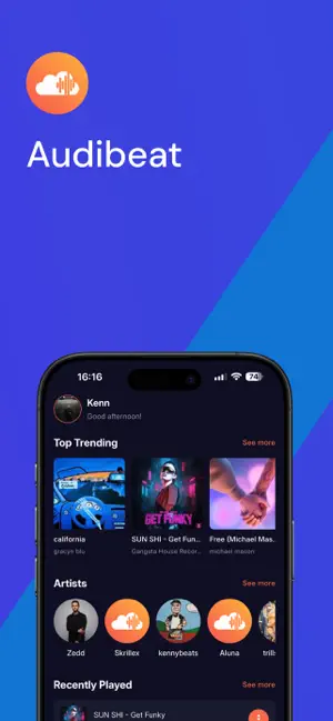 Audibeat – Music & Playlists screenshot 1