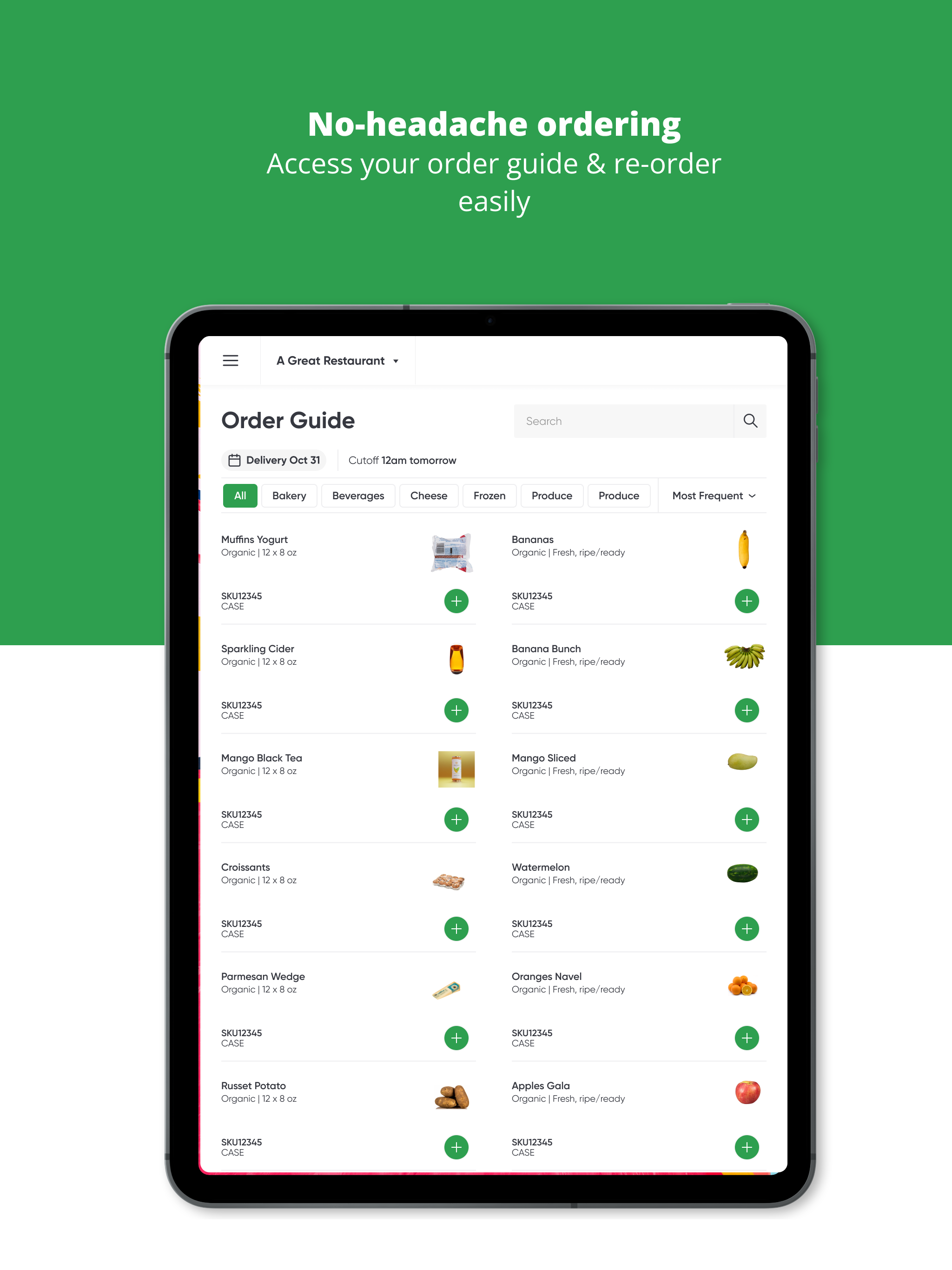 Tramontano Produce App