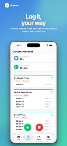 LiftMore - Workout Tracker Screenshot 3 of 8