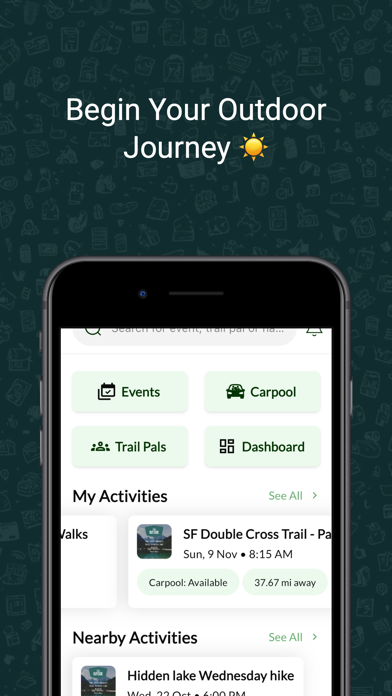 MyTrailPals iPhone screenshot 1 - Health & Fitness app