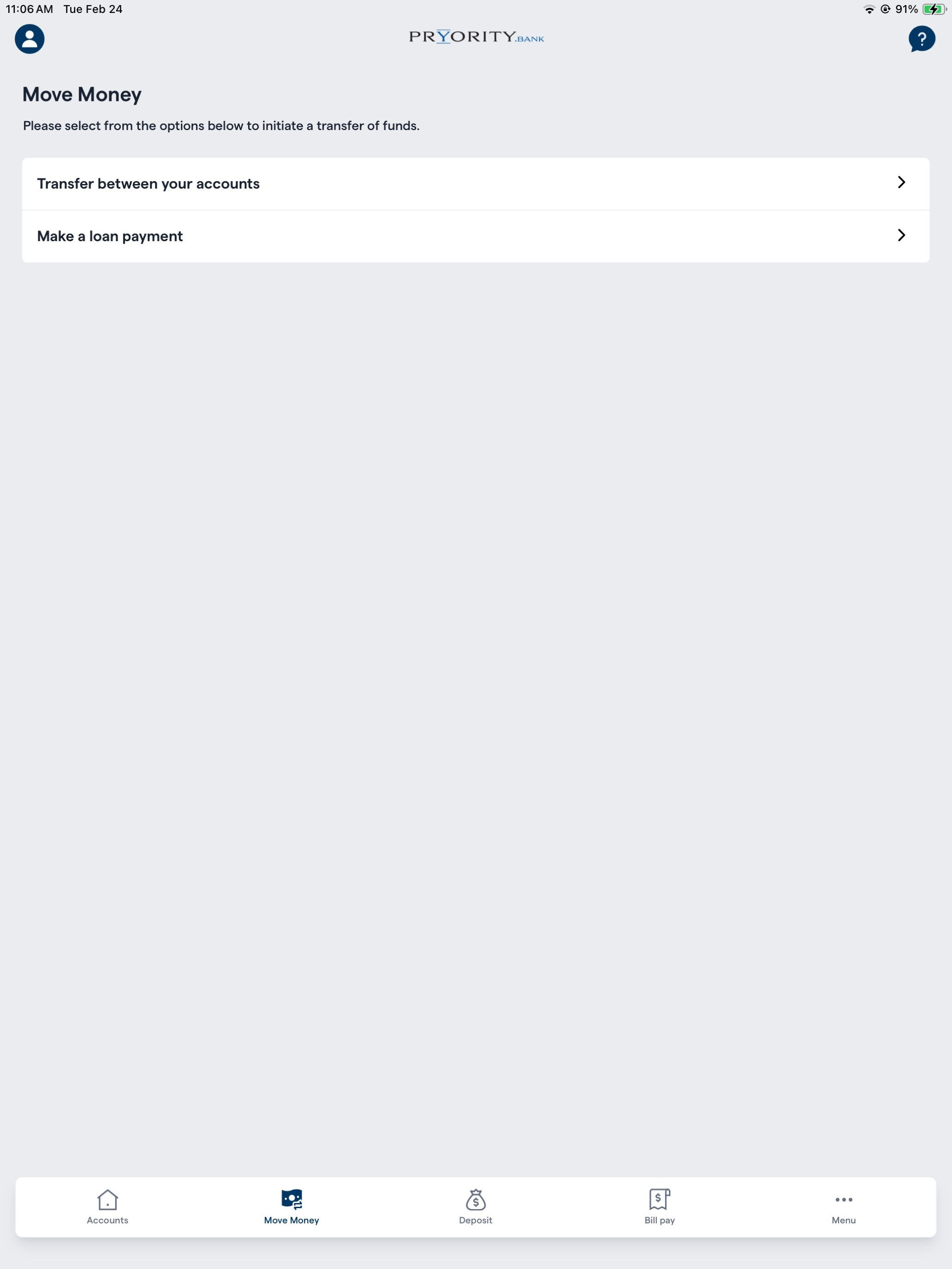 First Pryority Bank Mobile screenshot 9
