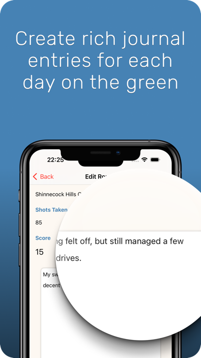 Golf Journal iPhone screenshot 6 - Sports app