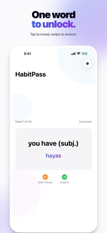 HabitPass: Unlock Language screenshot