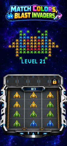 Color Invaders: Space Shooter iPhone screenshot