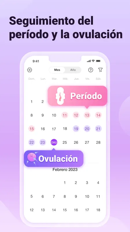 Premom calendario ovulación screenshot 2 of 10