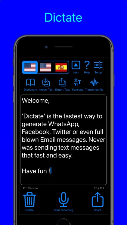 Dictate Pro - Speech to text screenshot-3