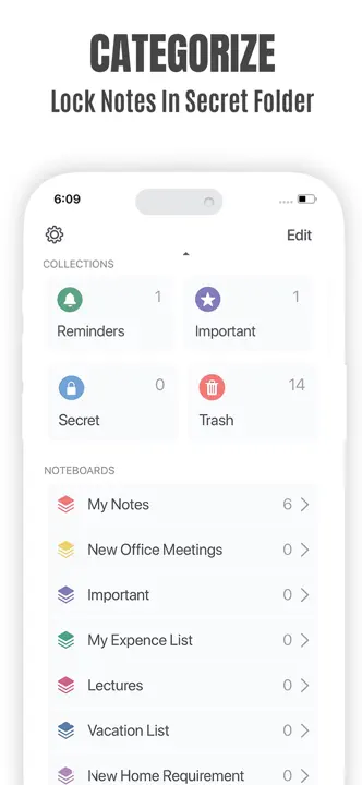 Sticky Notes for iPhone Remind : capture d’écran 7 sur 9