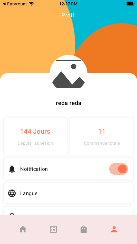 #2. Eatvroum Delivery App (iOS) 由: Mohamed Shebl