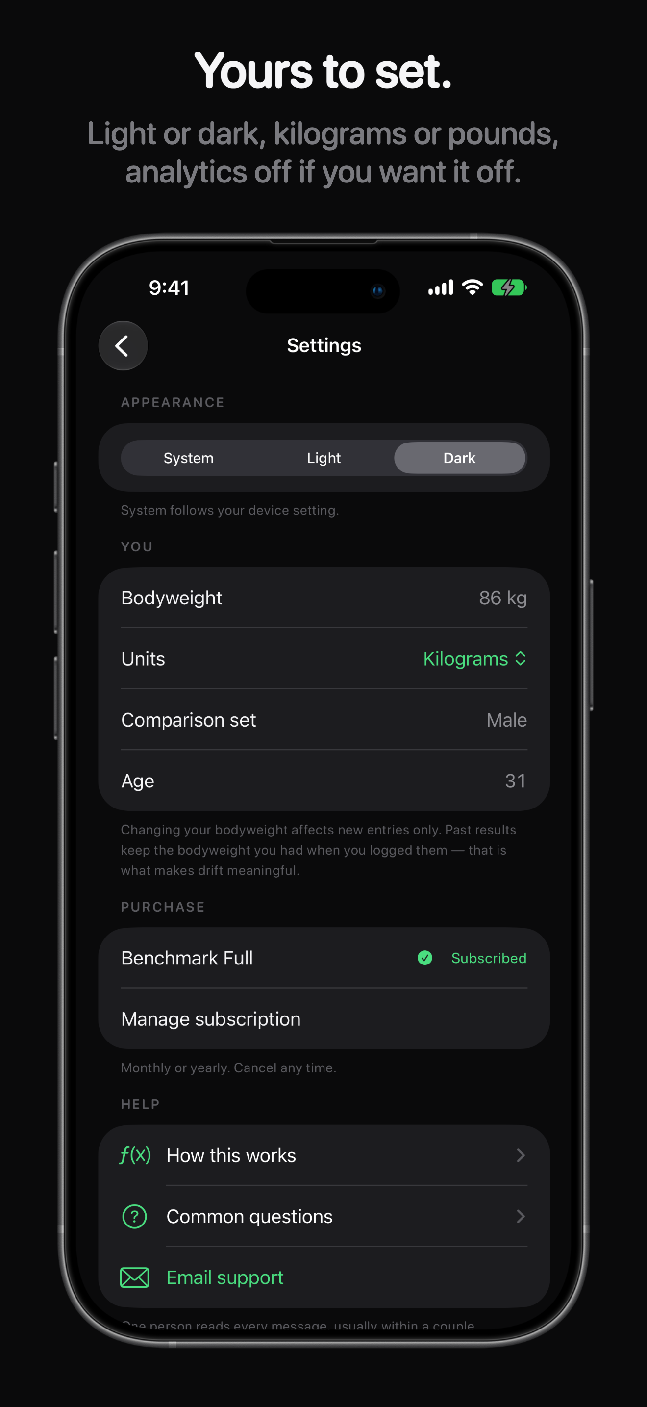 Benchmark – Strength Standards screenshot 8
