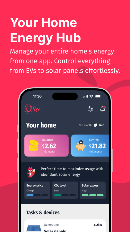 #1. Alice Energy (iOS) 由: Amp X Limited