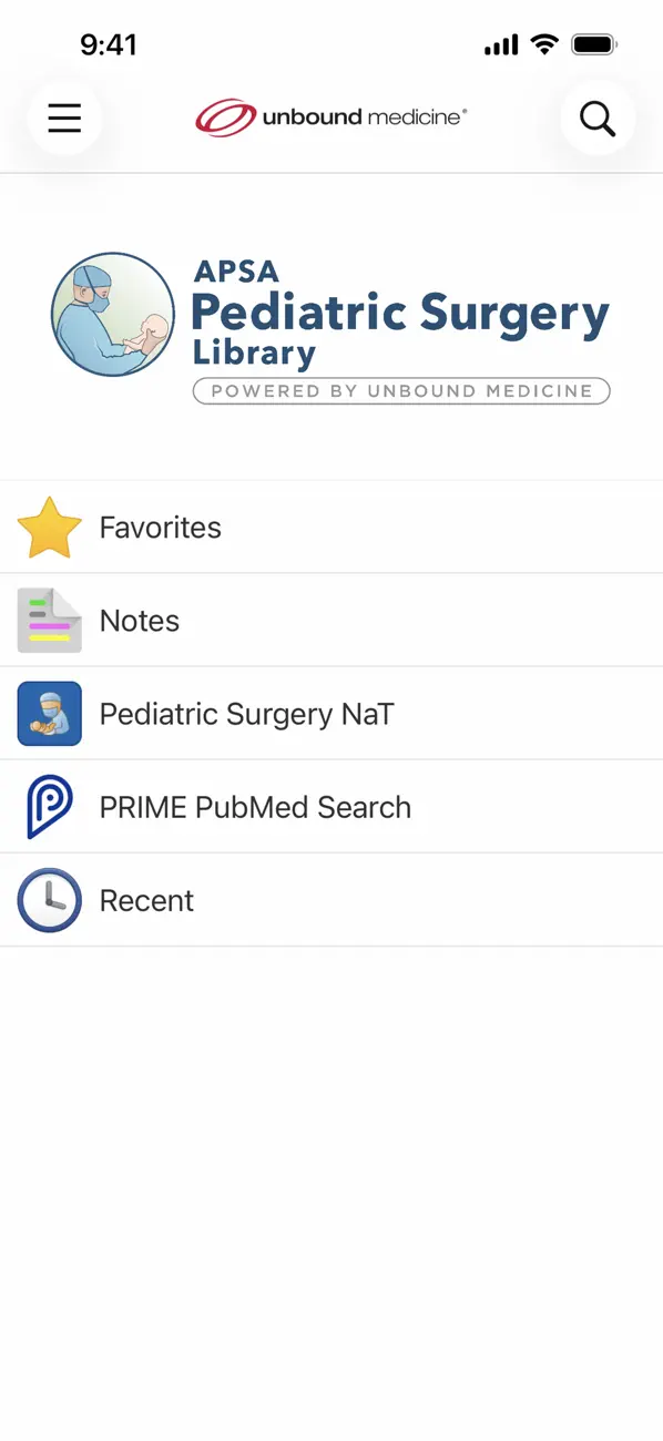 Screenshot #1 pour APSA Pediatric Surgery Library