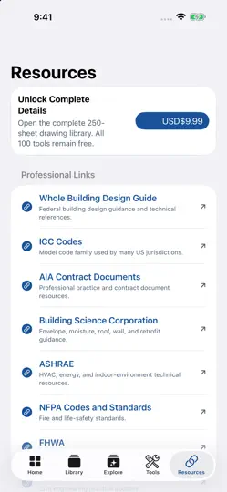 Captura de pantalla de Construction Details en iPhone 5