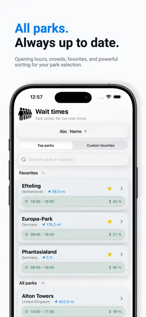 Wartezeiten.APP screenshot 3