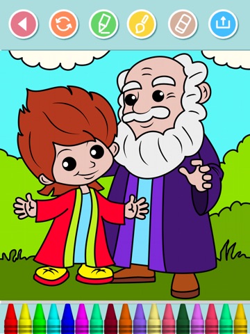 Bible Coloring Book for Kids iPad screenshot