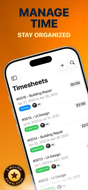 Timesheet Manager Pro screenshot 1