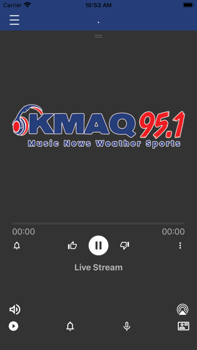 KMAQ Radio app screenshot