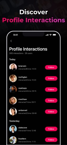 Followers+ Unfollowers Tracker iPhone screenshot 4