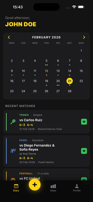 RecordUp: Match Tracker screenshot 1