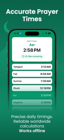 Azan Peace: Prayer Adhan Quran iPhone screenshot