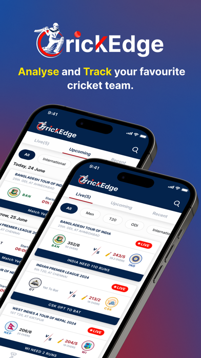 CrickEdge: Live Cricket Scores Screenshot